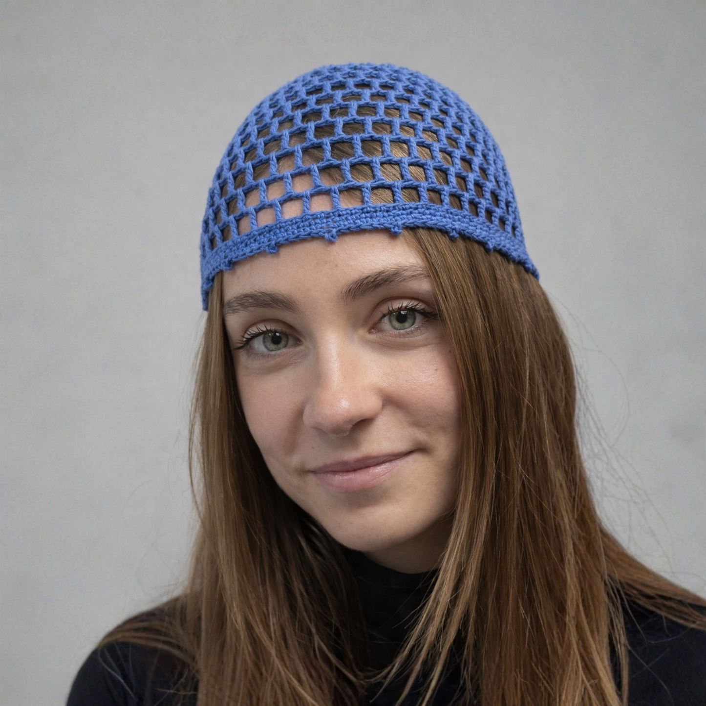 Crochet Skullcap “Eixample” - Azul